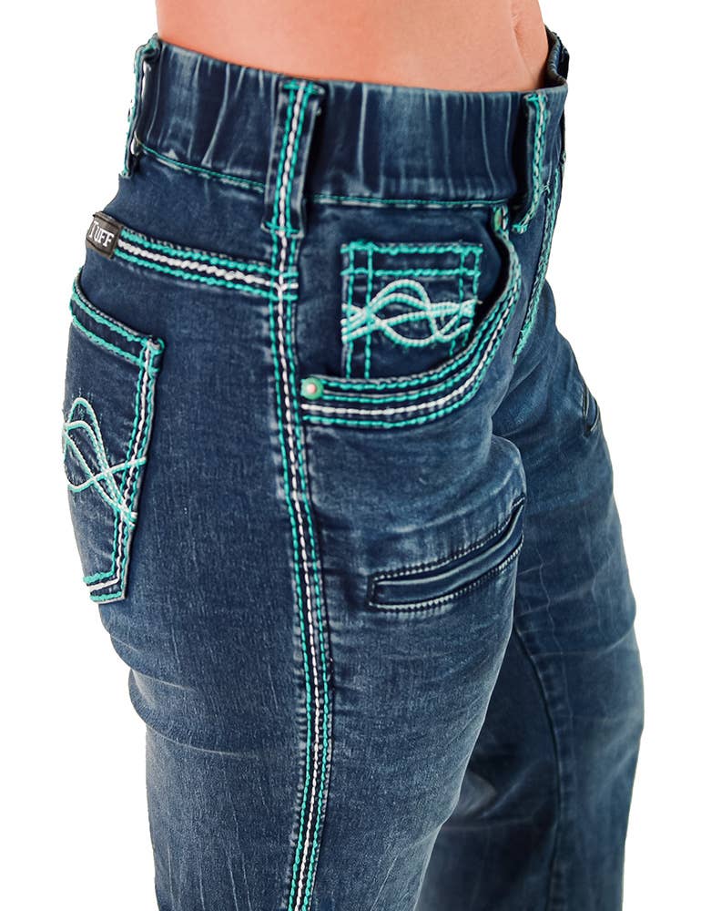 Pull-On Turquoise Hurricane Trouser