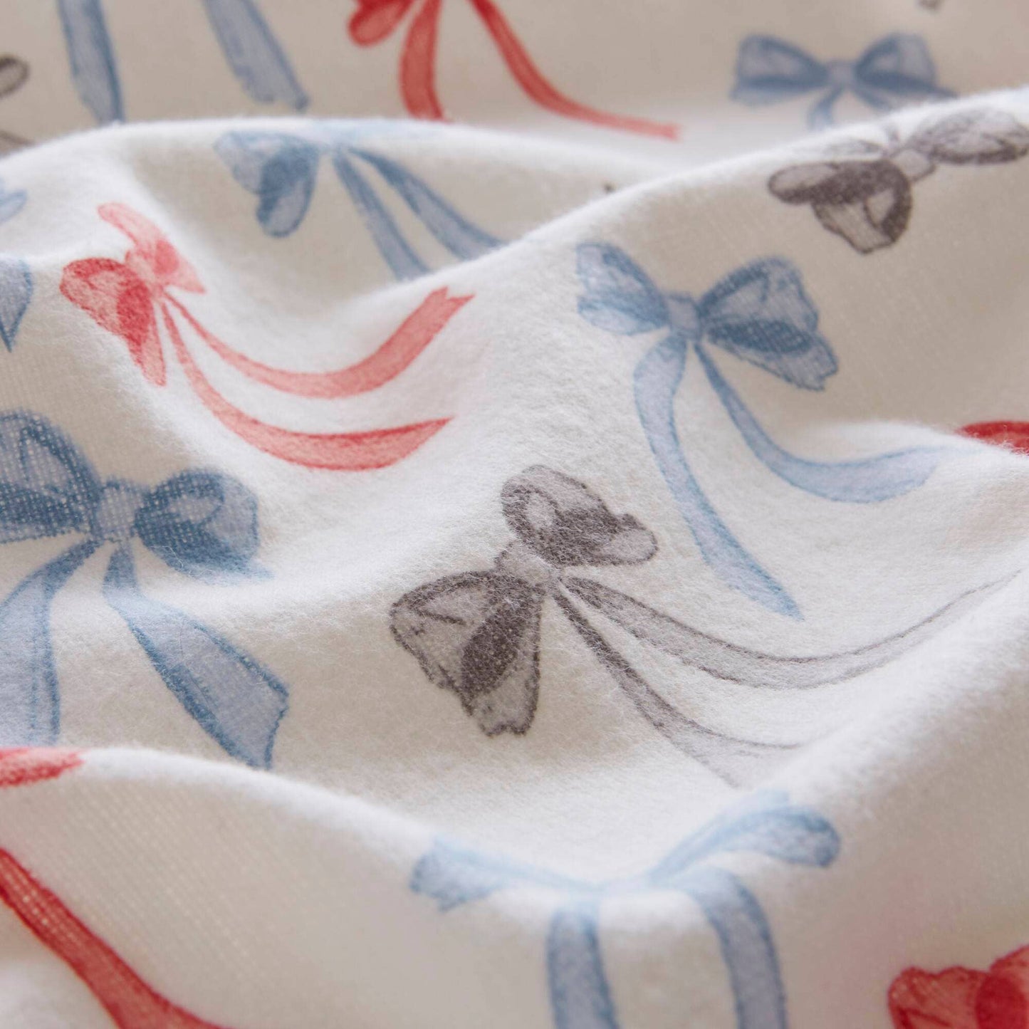 Happy Bows Insipred Cotton Flannel Kids Sheet Set