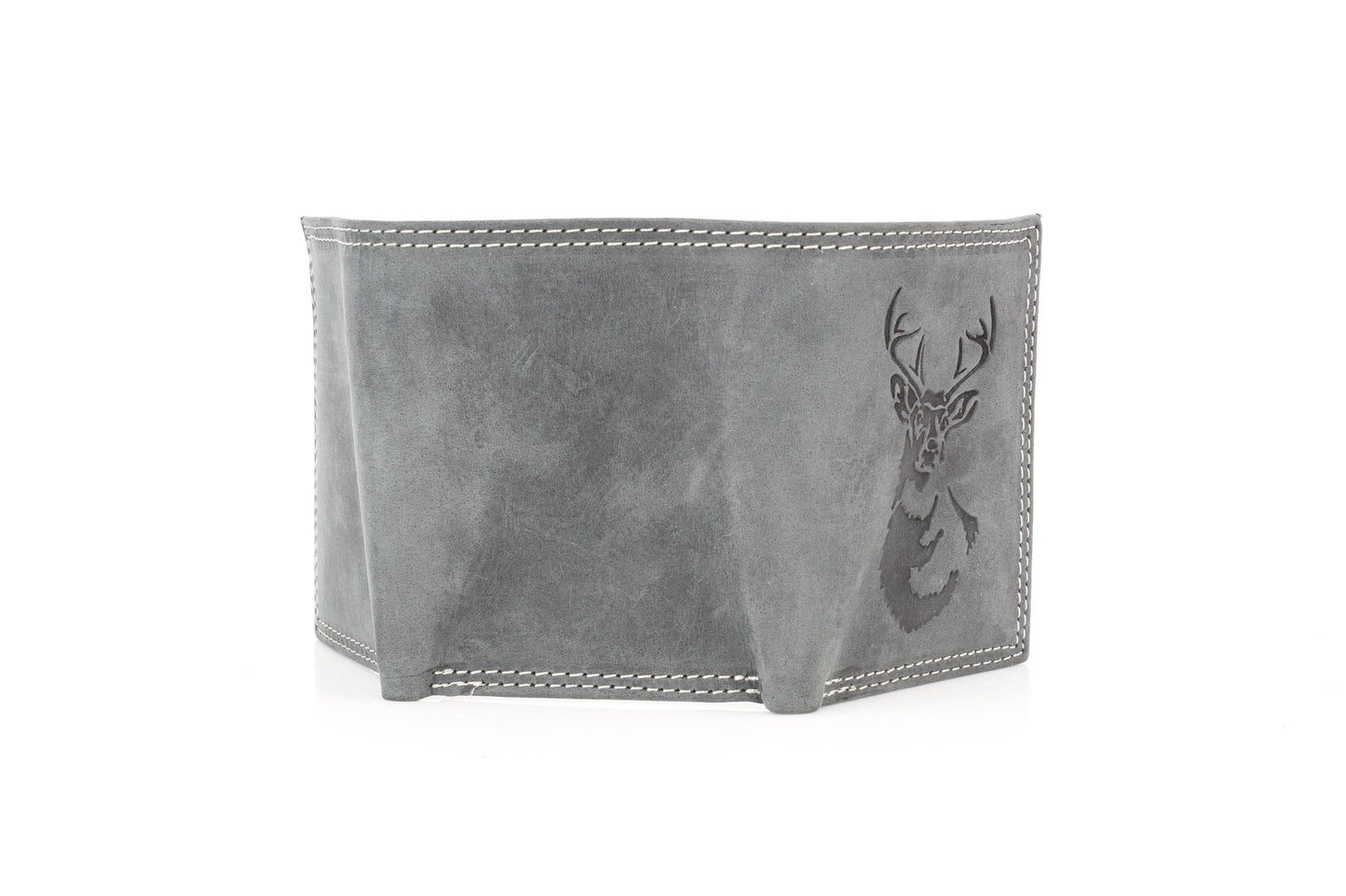 Men’s Tri-Fold Wallet with Deer Emboss ABMWVT 05