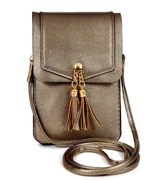 Crossbody Cell Phone Bag - Metallic Assortment