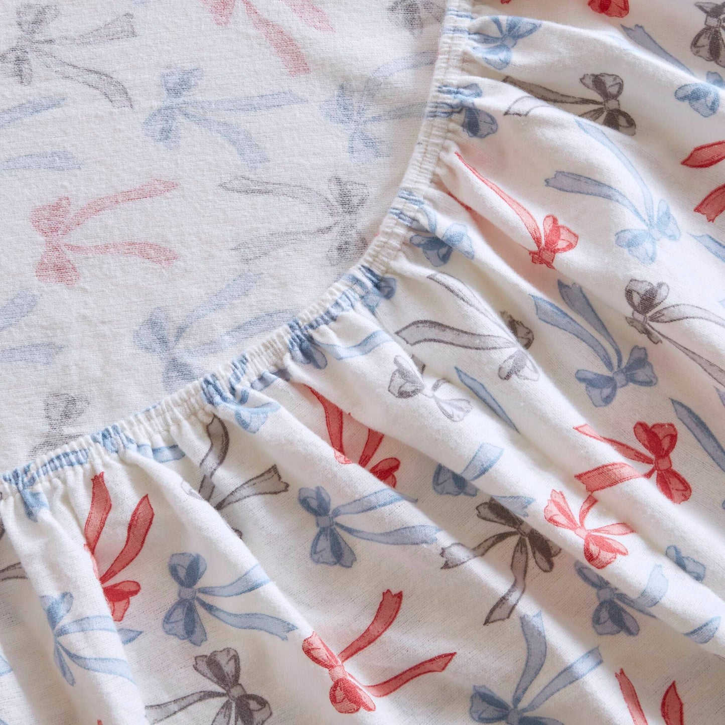 Happy Bows Insipred Cotton Flannel Kids Sheet Set