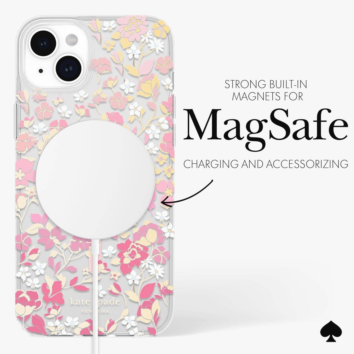 Kate spade new york iPhone 15 Plus Flowerbed MagSafe
