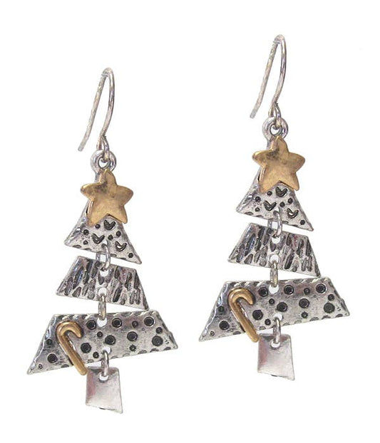 ( A146 )  CHRISTMAS THEME TREE EARRING