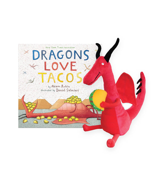 Dragons Love Tacos Plush with hardcover book