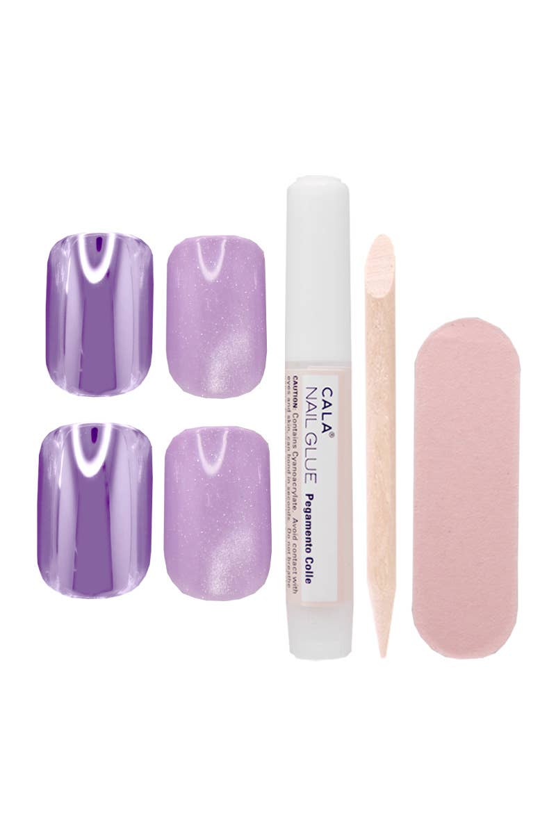 CALA 87929 Chrome Purple Luminosity Cat Eye Nail Kit