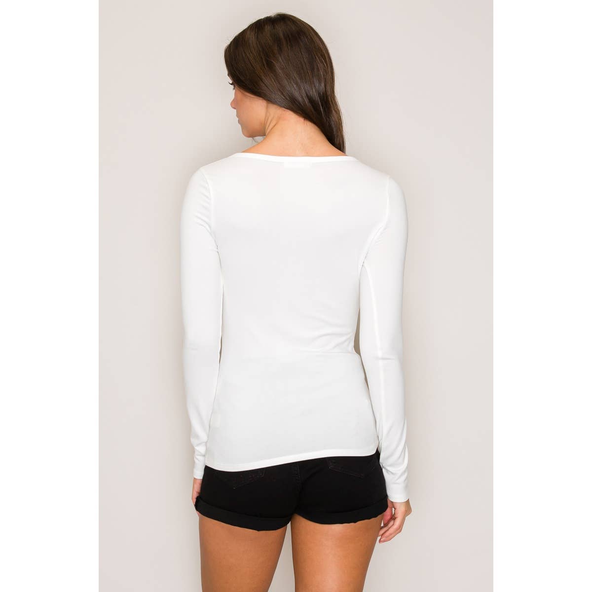 V-Neck Long Sleeve Henley