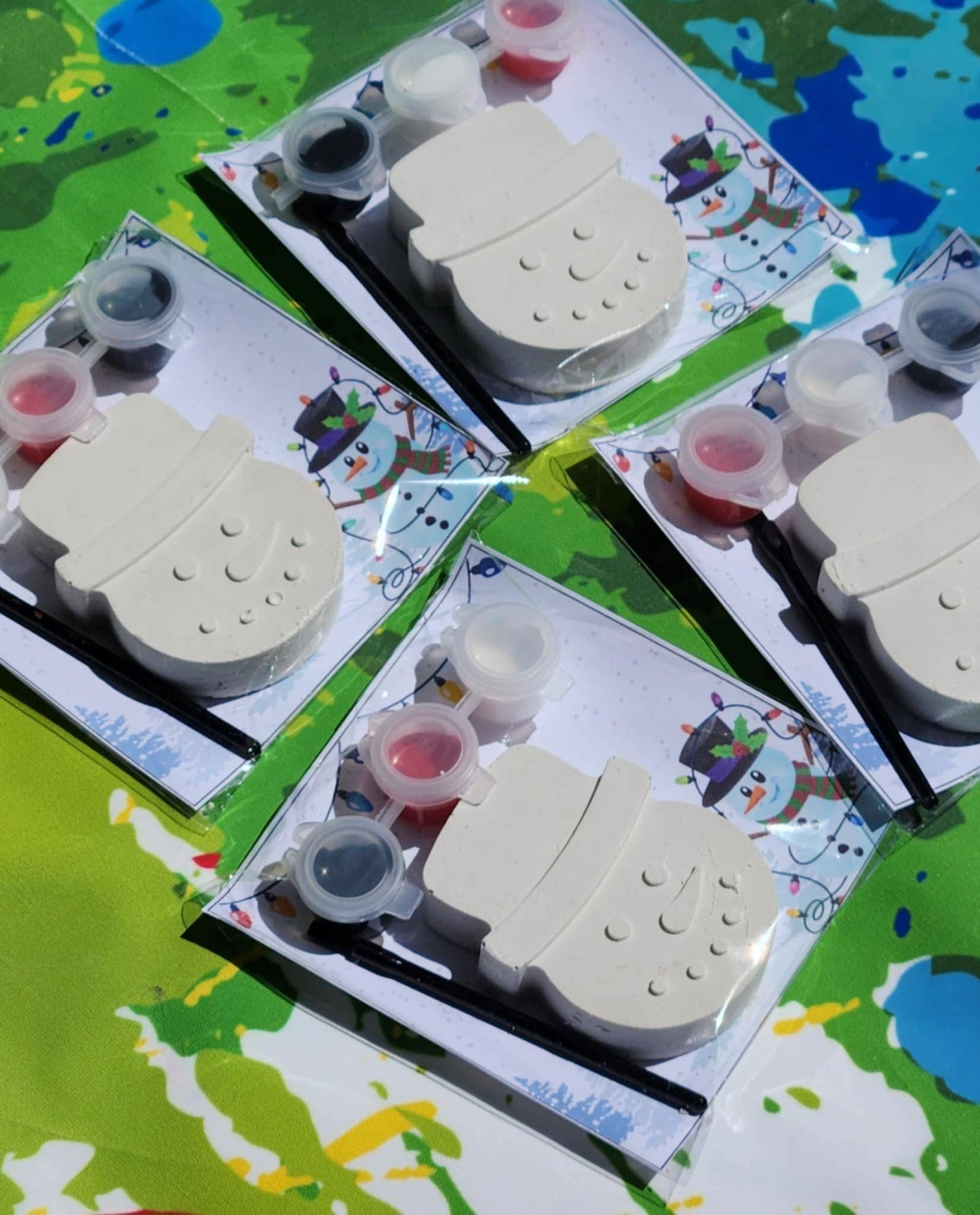 Snowman Plaster Paint Kits l Christmas Present l