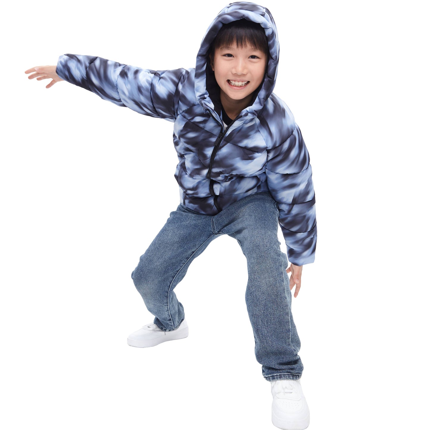 Boys' Ripstop Winter Coat Kids' Fleece Lined Jacket