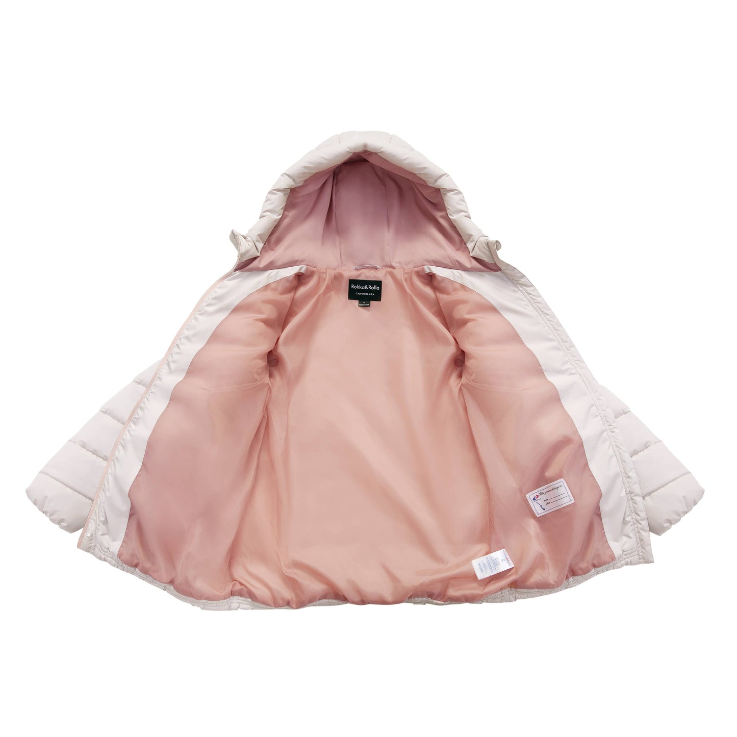 Girls' Light Long Coat Puffer Jacket