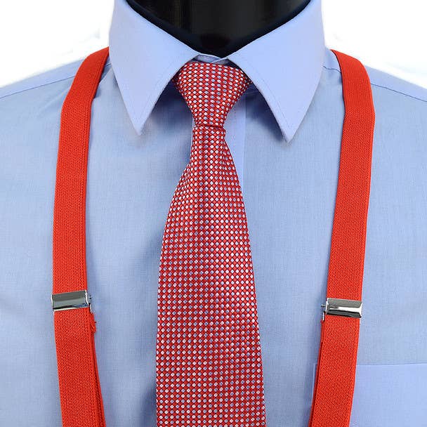 Boy's (4~7 years) Zipper Tie & Suspender Set