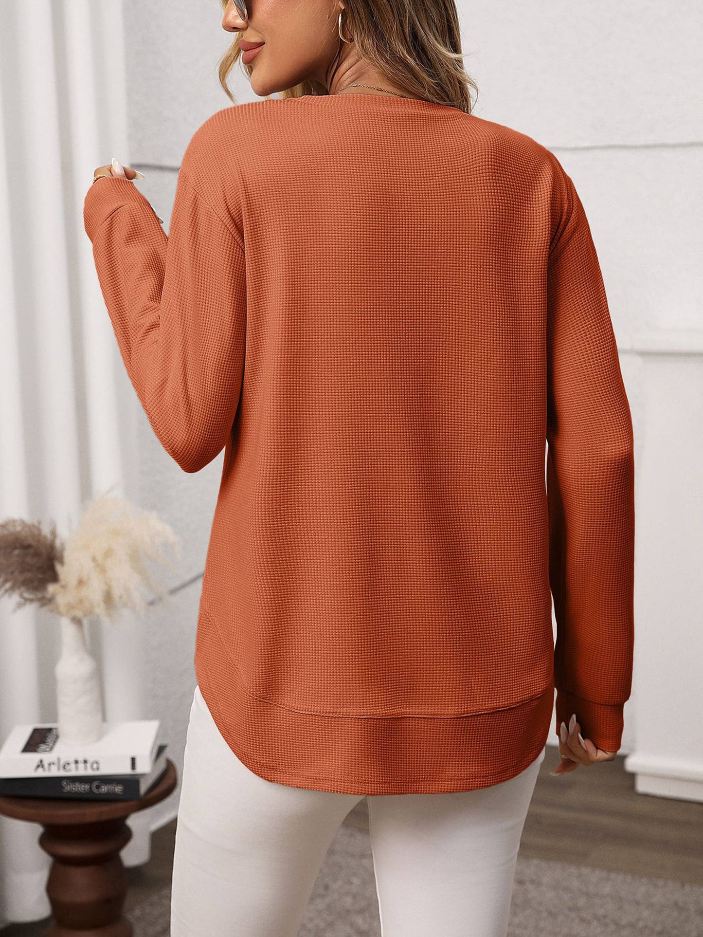 Waffle Casual Top