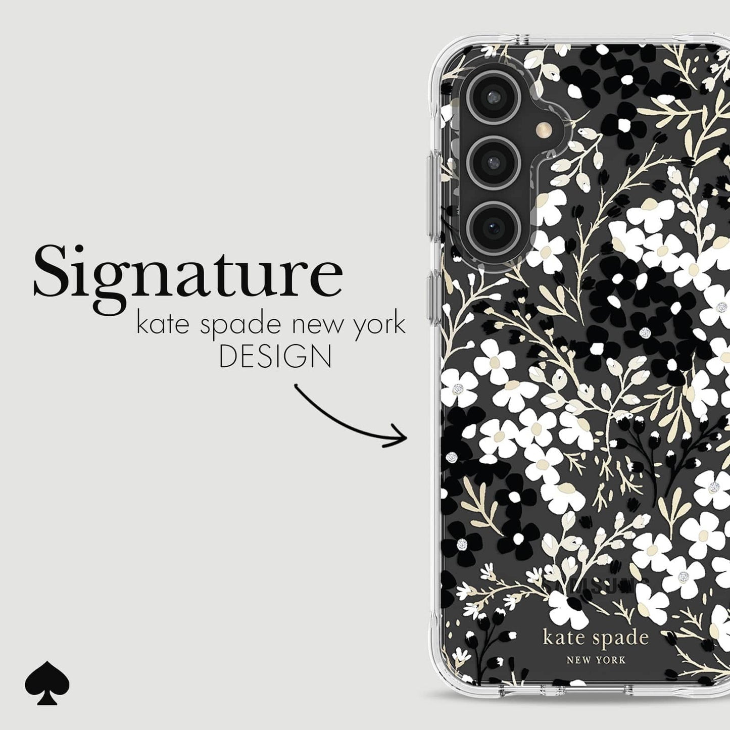 Kate spade new york Samsung Galaxy S23 FE Black and White
