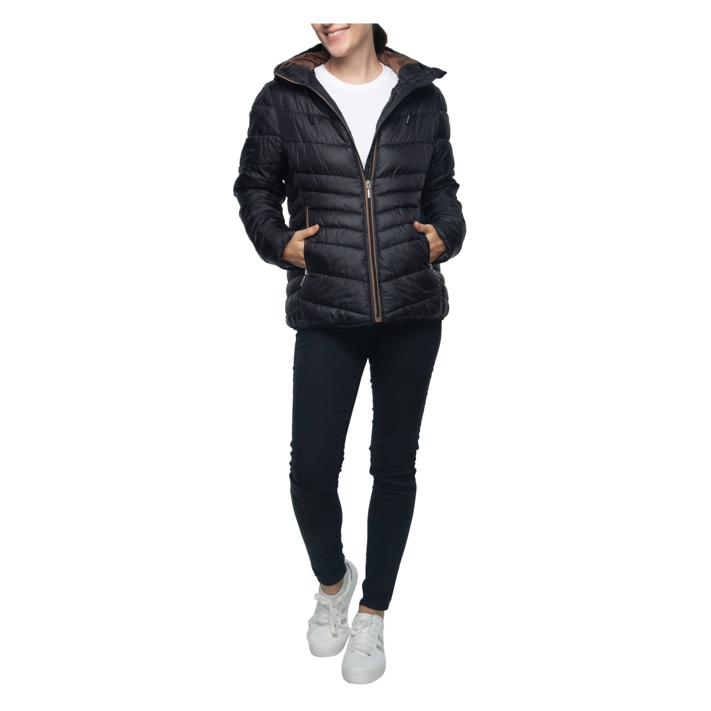 Women's Light Curvy Fit Puffer Jacket Coat