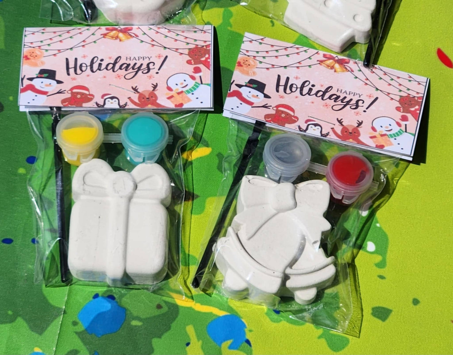 Christmas Mini Paint Kits - Party Favors - Christmas Party