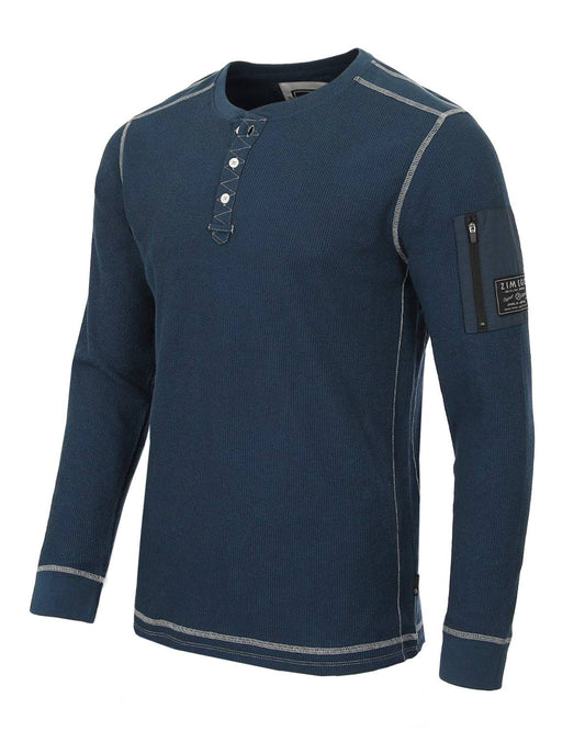 Men's Casual Basic Long Sleeve Thermal Athleisure Henley