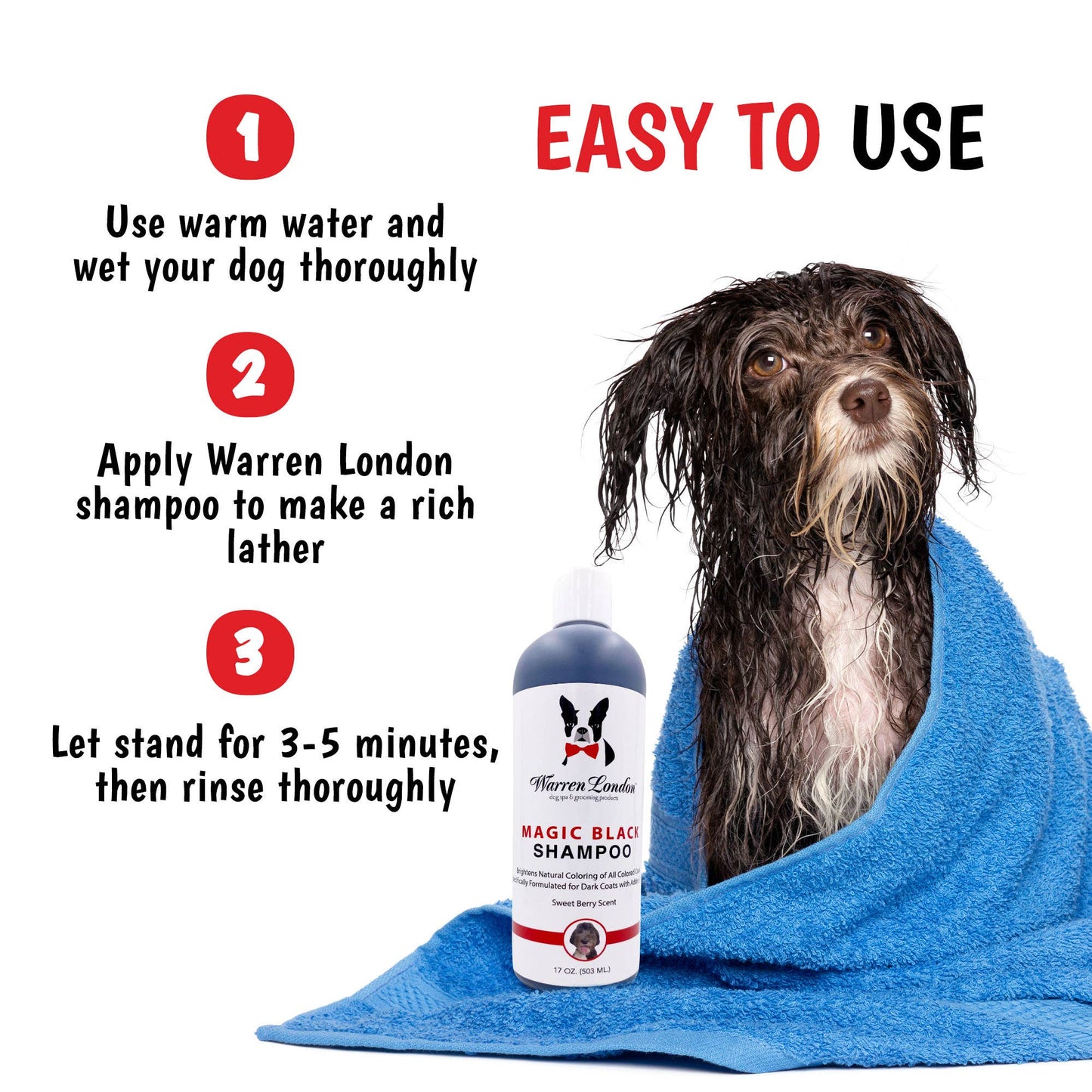 Magic Black Brightening Dog Shampoo