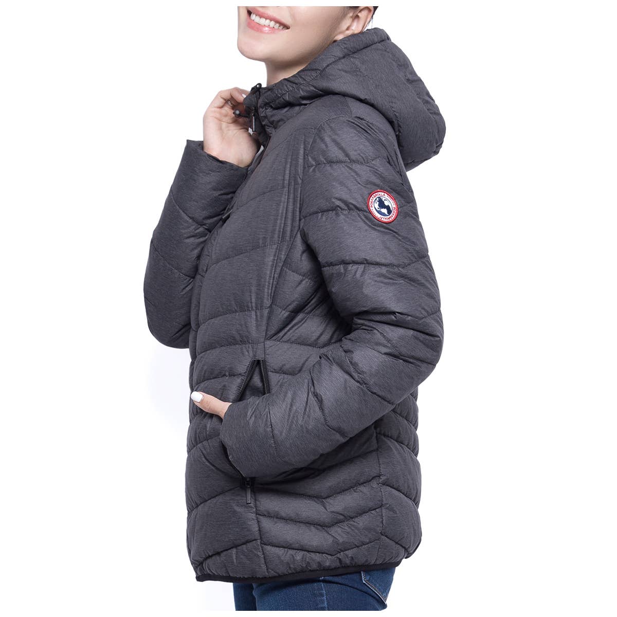 Women's Light Curvy Fit Puffer Jacket Coat