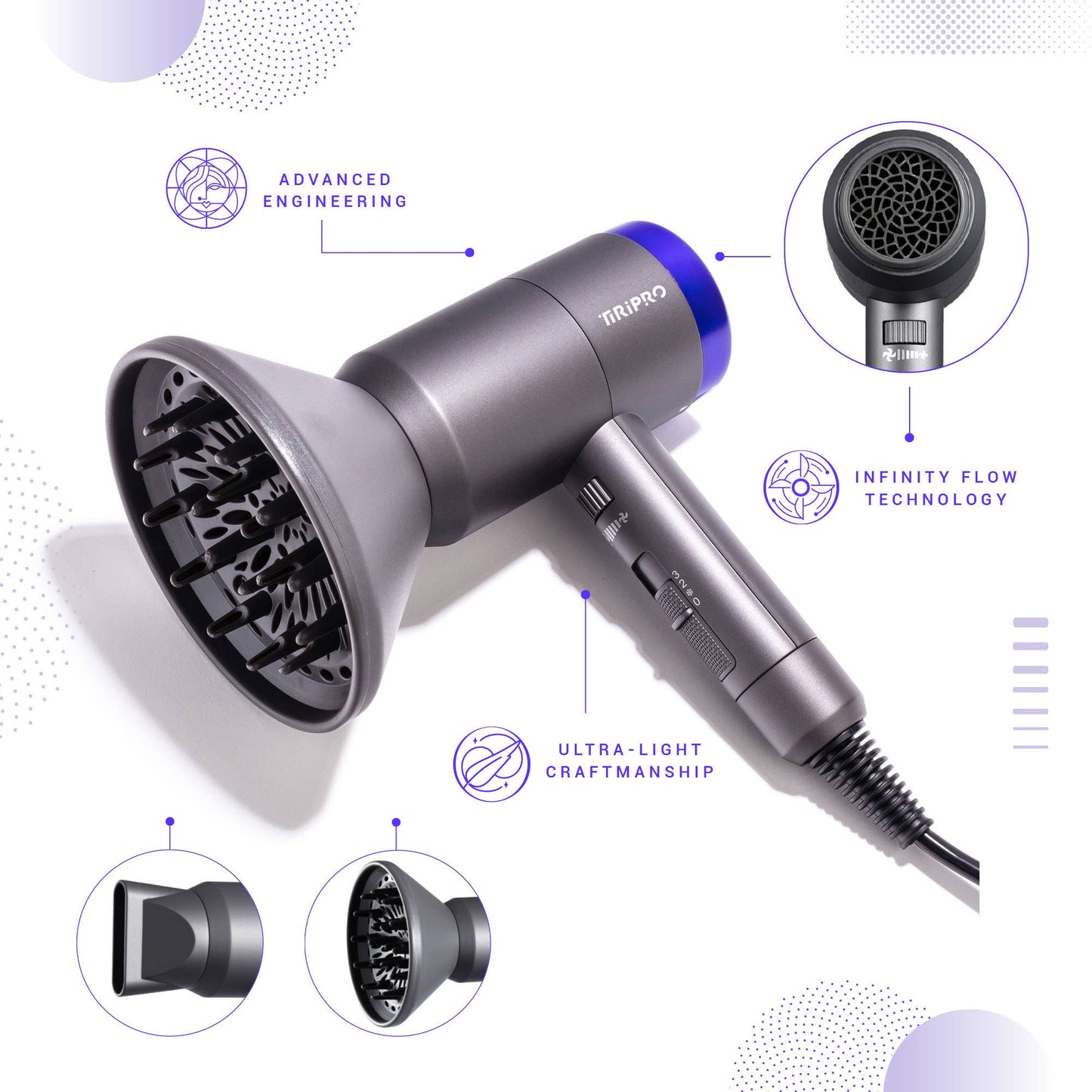 Prisma Pro Dryer with Adjustable Airflow Technology