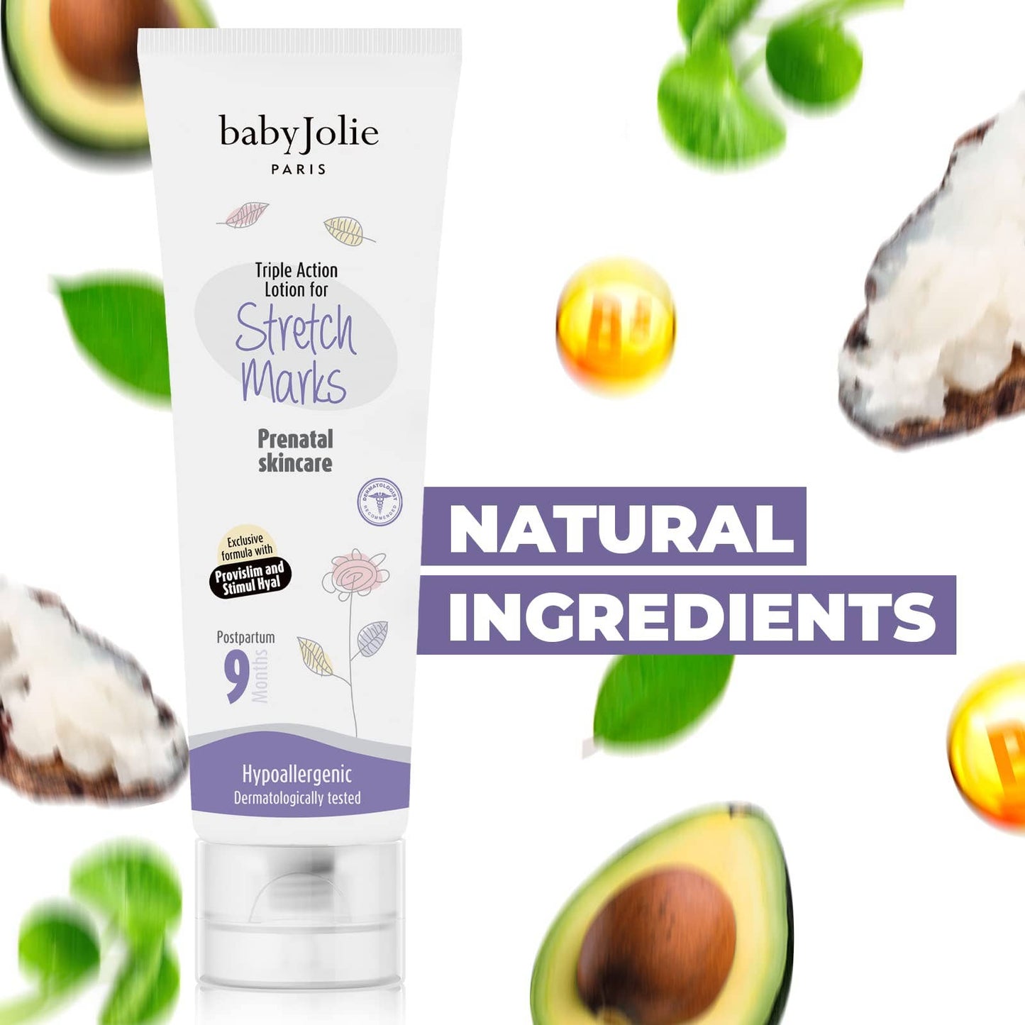 Baby Jolie Pregnancy Stretch Marks Lotion, Triple Action