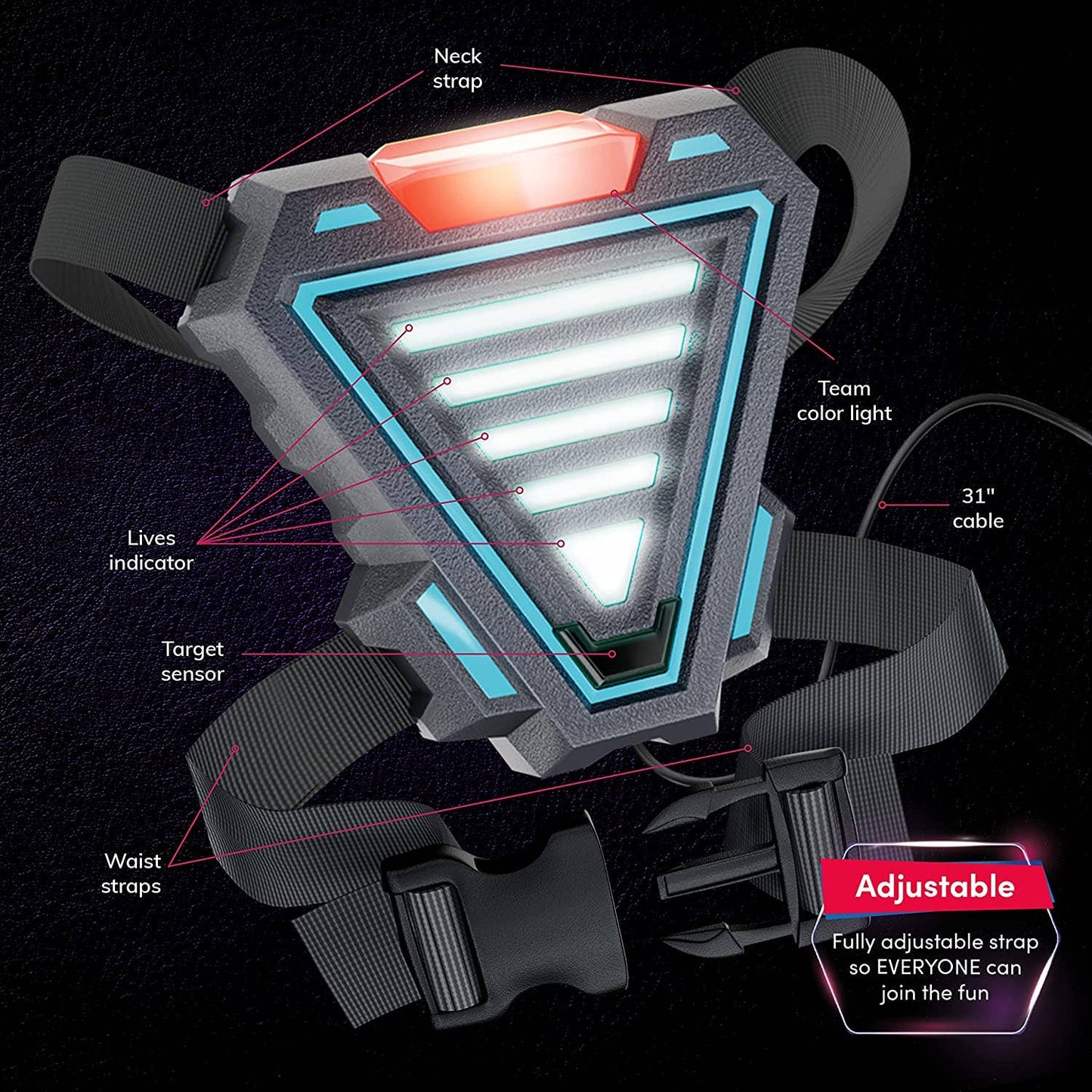 Rechargeable Laser Tag Set light Force Edition