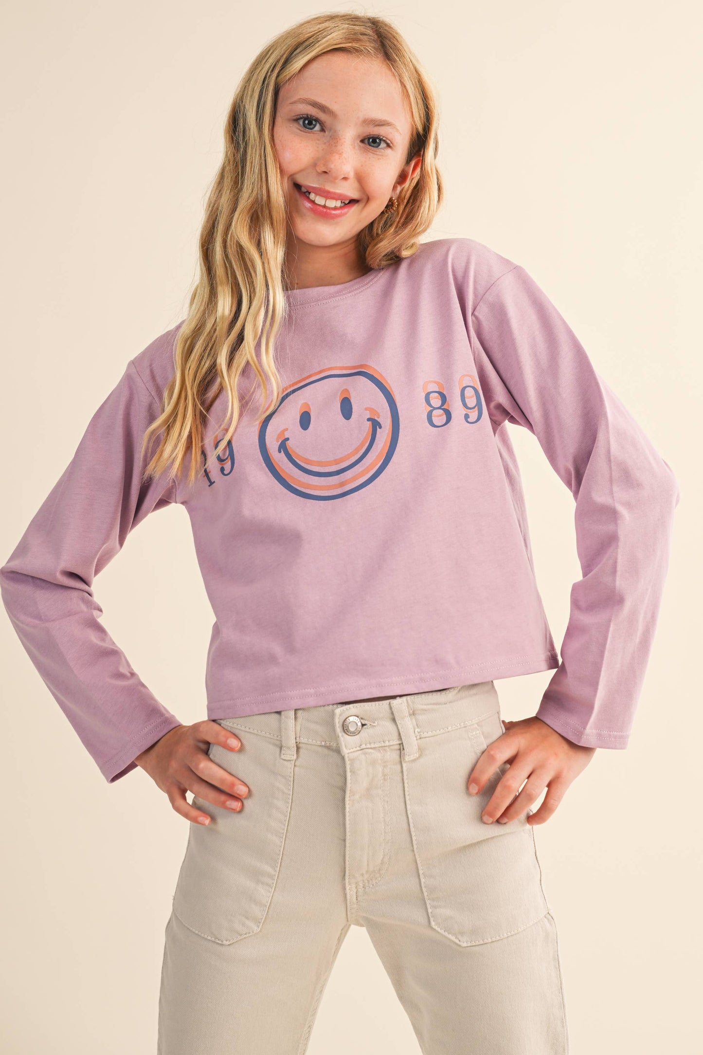 TWEEN KIDS GIRLS CROPPED BOXY TEE  (7-14)