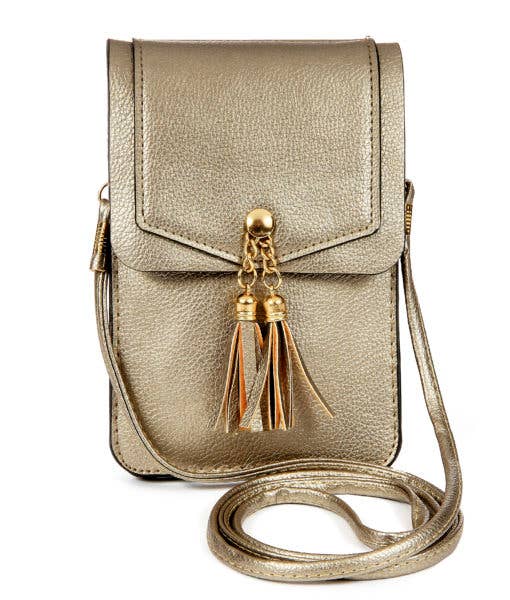 Crossbody Cell Phone Bag - Metallic Assortment