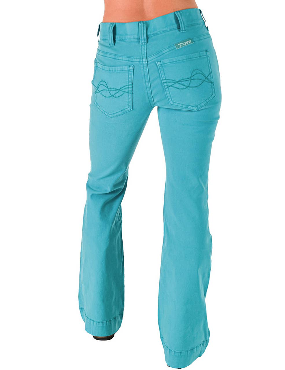 Turquoise Pull-On Trousers