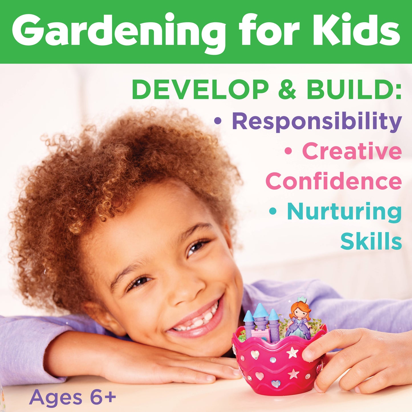 Grow a Mini Garden - Princess - DIY Craft Kit for Kids