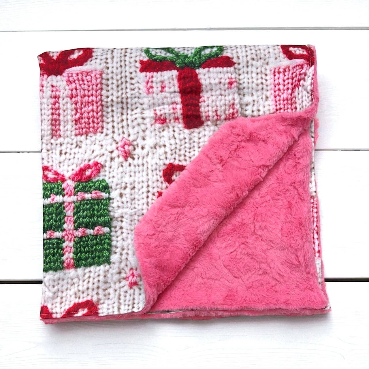 35" X 35" Christmas Gift 3d printed pattern baby blanket.