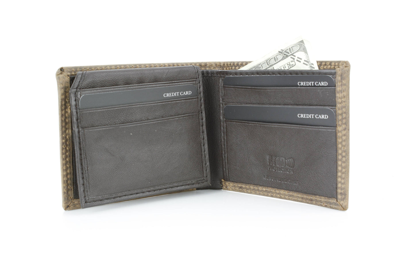 Men’s Bi-Fold Wallet with Deer Antler Emboss ABMWVT 03