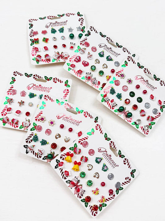 Cute Christmas Theme Post Earring Set