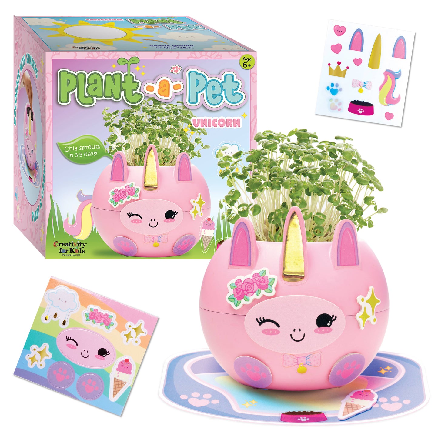 Plant and Decorate a Pet Mini Grow Craft Kit for Kids