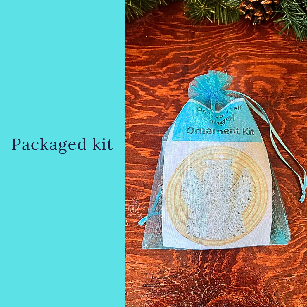 Angel String Art Ornament Kit: DIY Christmas Craft
