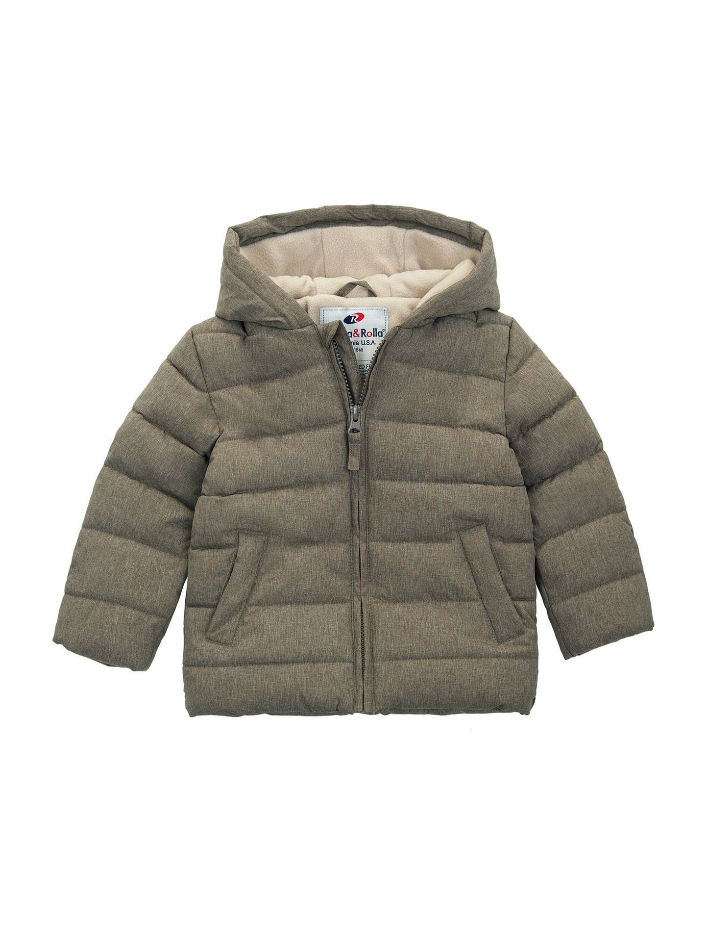 Baby Toddler Boys' Fleece Lined Puffer Jacket