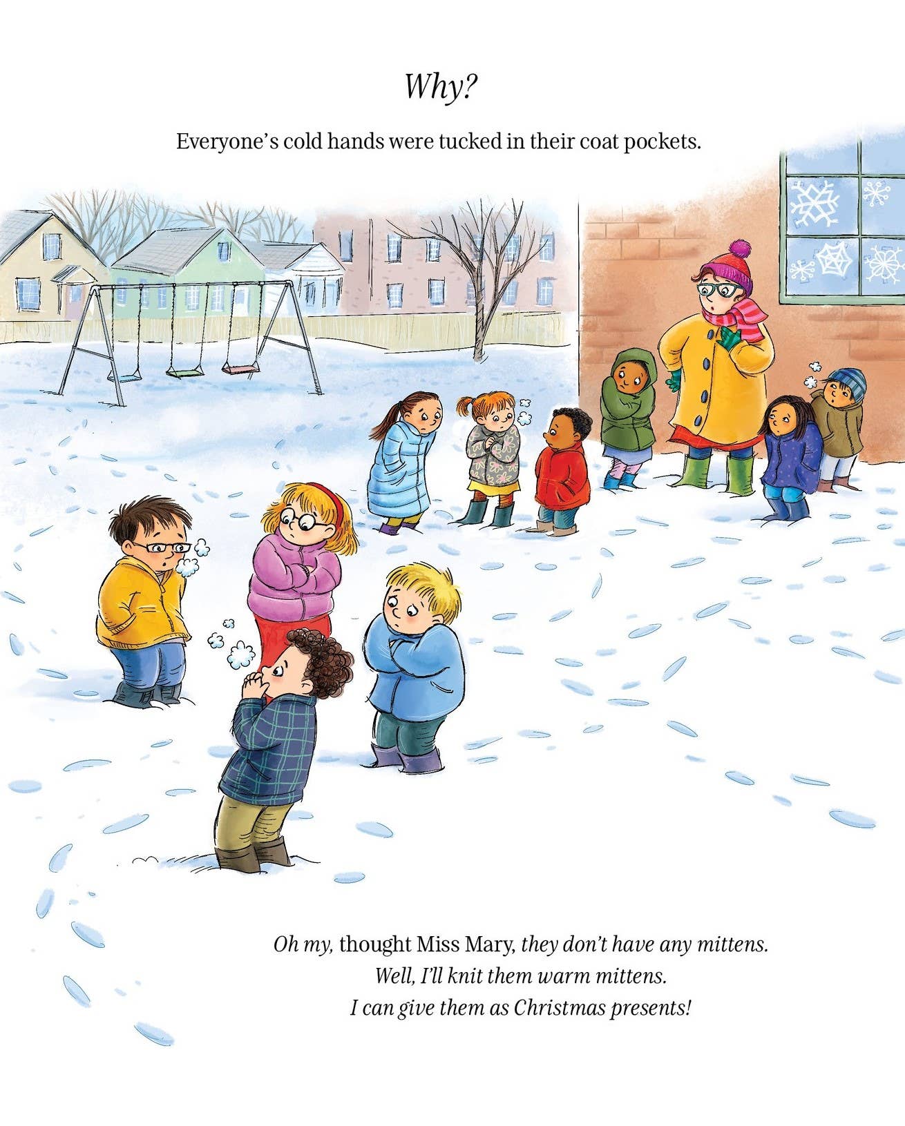 Miss Mary's Christmas Mittens Picture Book