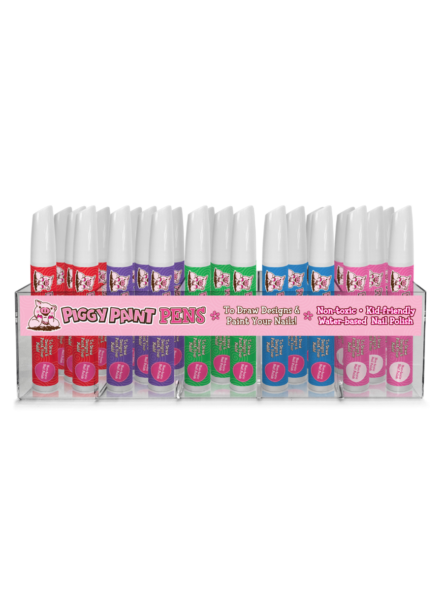 Piggy Pen Display Non-Toxic Kids Nail Polish