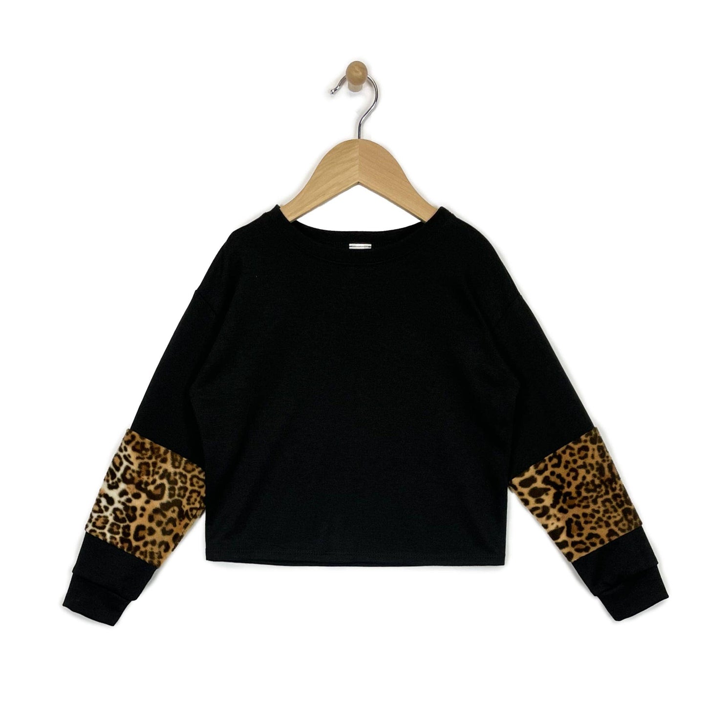 KIDS ANIMAL PRINT COLORBLOCK SWEATER LT1679 (4-6X)