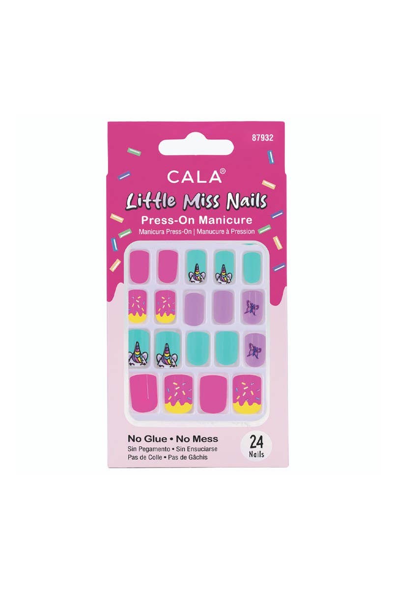 CALA 87932 Pink/Lilac Little Miss Press-On Nail Kit
