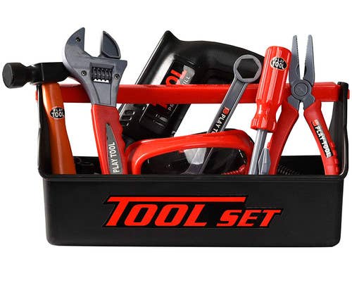 Playkidz Tool Box for Kids  22-Piece Boys & Girls Constructi