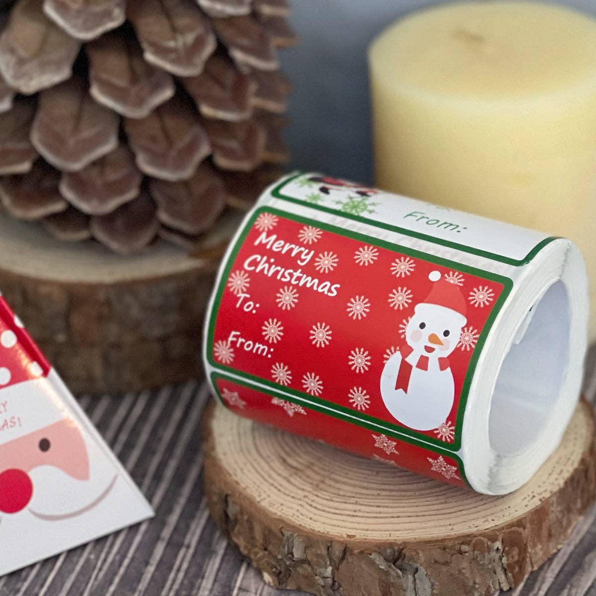 Wrapables Christmas Holiday Sticker Labels