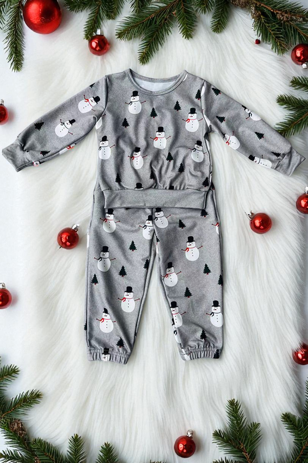 Christmas top & pant 2pc boy sweatshirts set DLH2890
