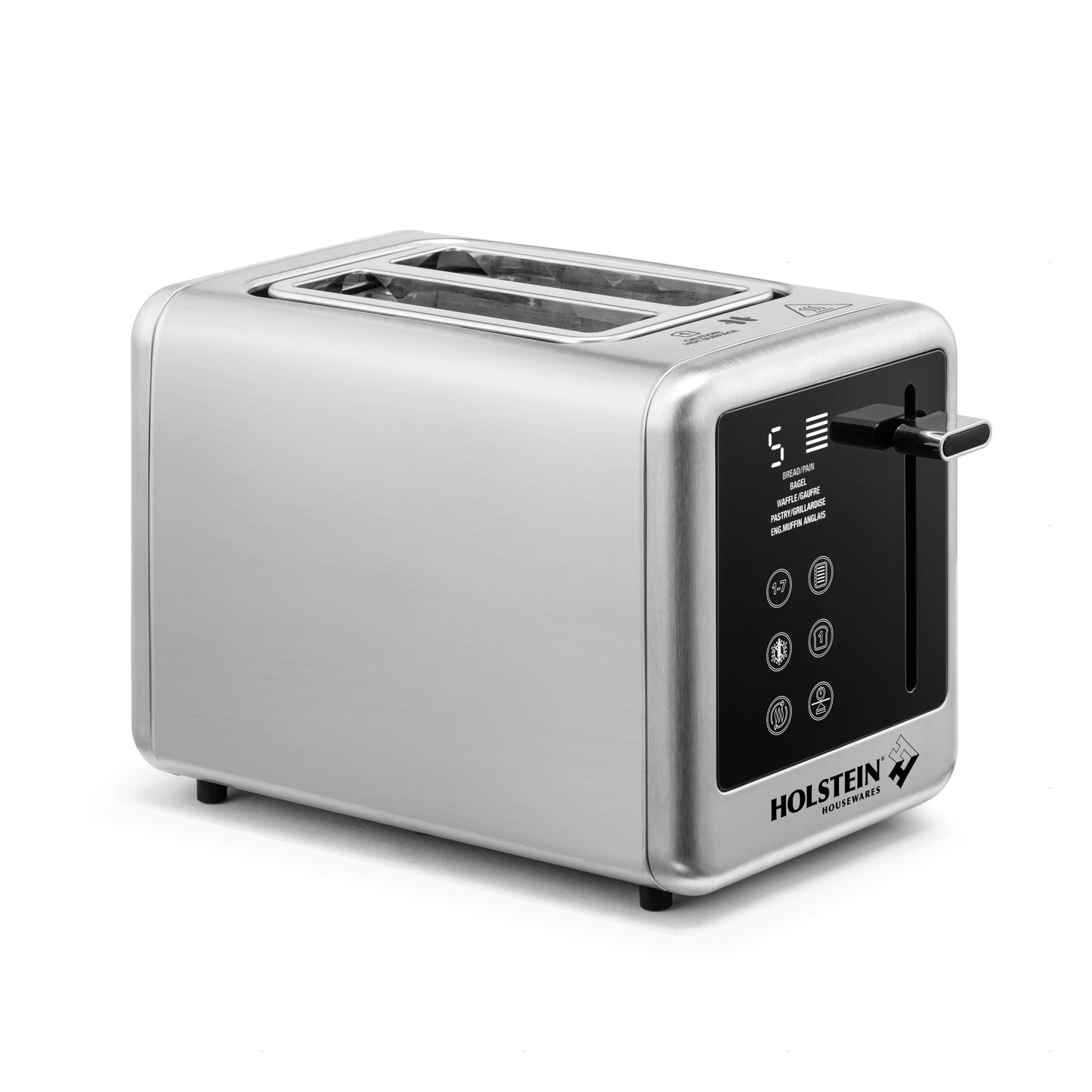 2-SLICE STAINLESS STEEL DIGITAL TOASTER TOUCH SCREEN DISLAY