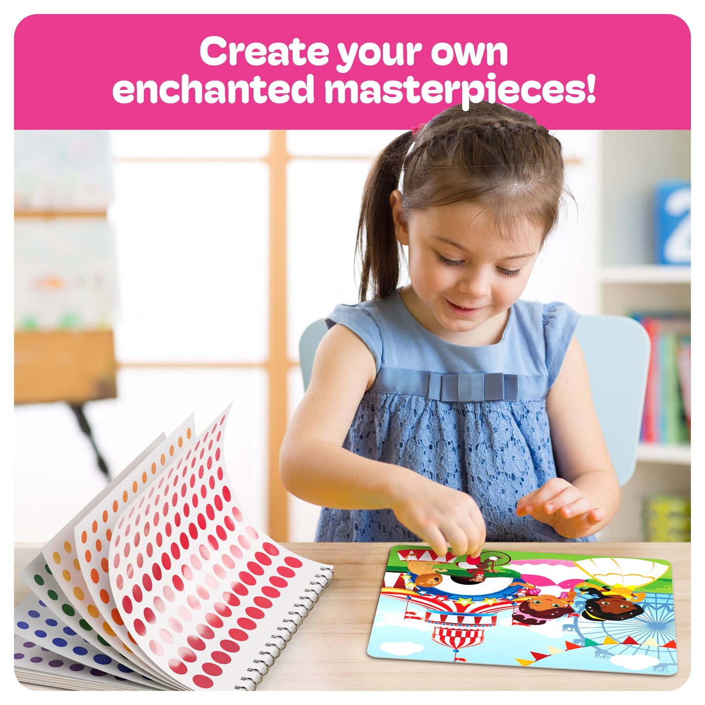 Mess-Free Dot Sticker Art For Kids, Sticker Book for Toddler