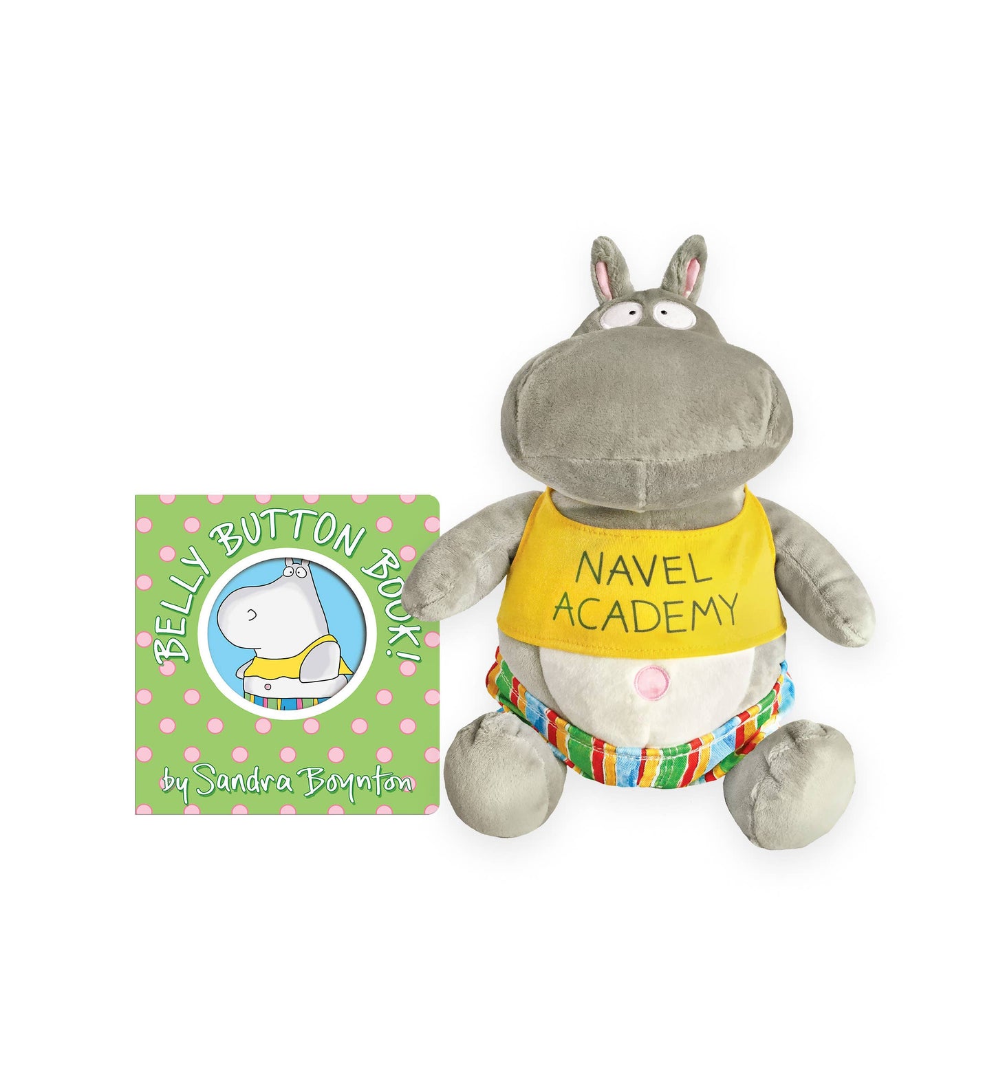 Belly Button Book! Hippo Plush with board book