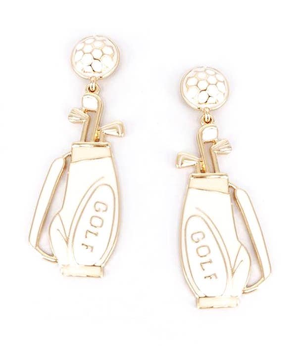 ( U953 )  SPORT   EPOY GOLF CLUB EARRING