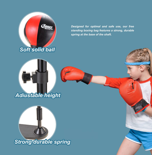 Punching Bag for Kids with Stand