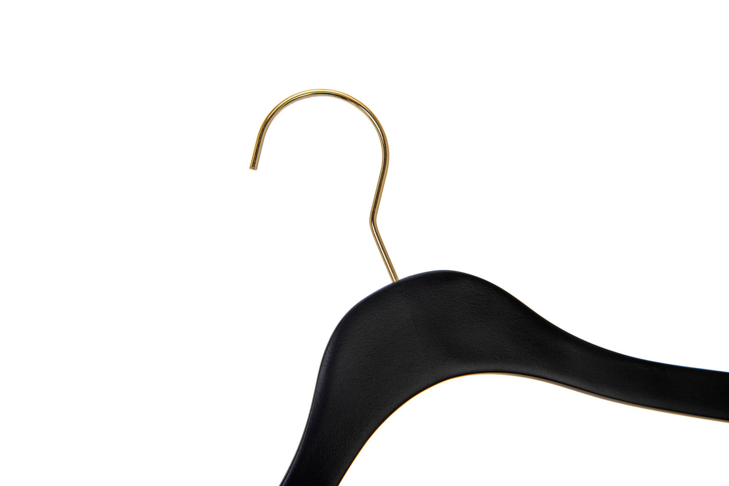 WS70 Ultra Slim Suit Hangers with Pant Bar Black/gold - 100