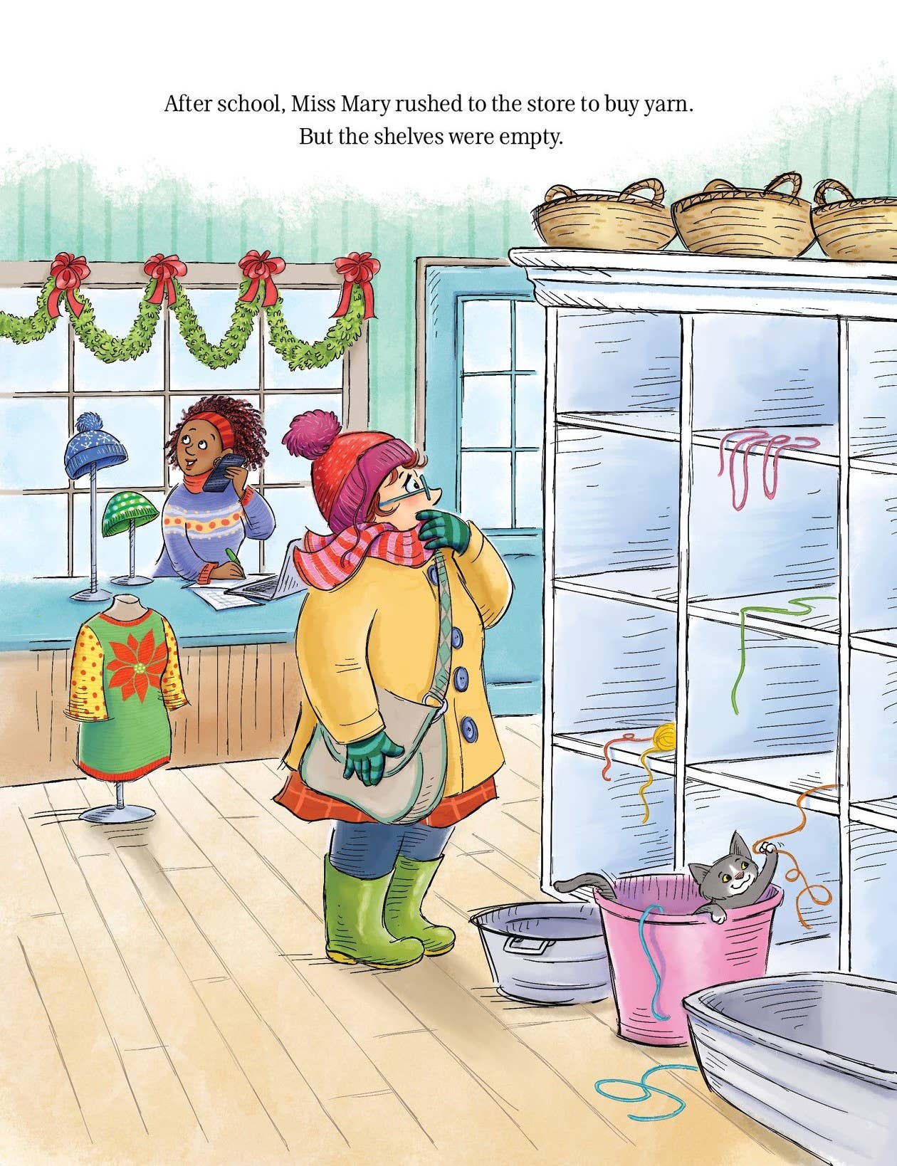 Miss Mary's Christmas Mittens Picture Book