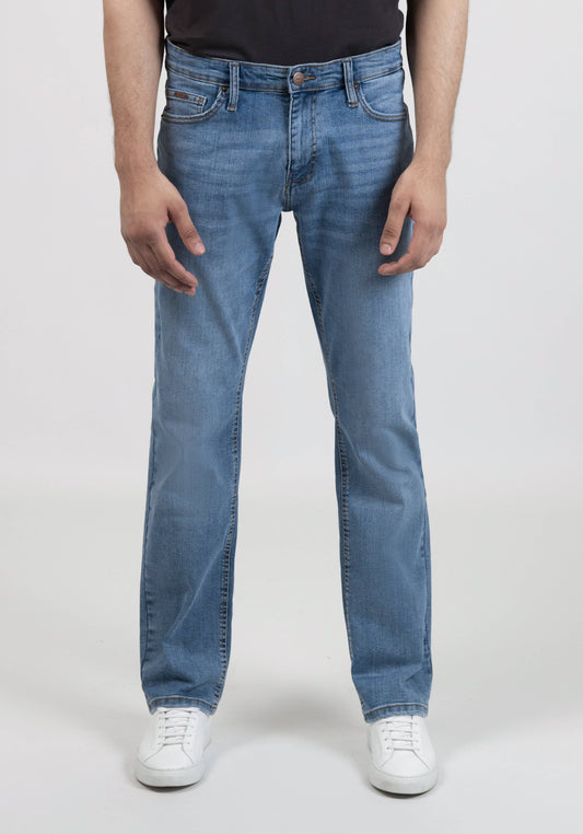 Light Wash Straight Fit Jeans - Ultra