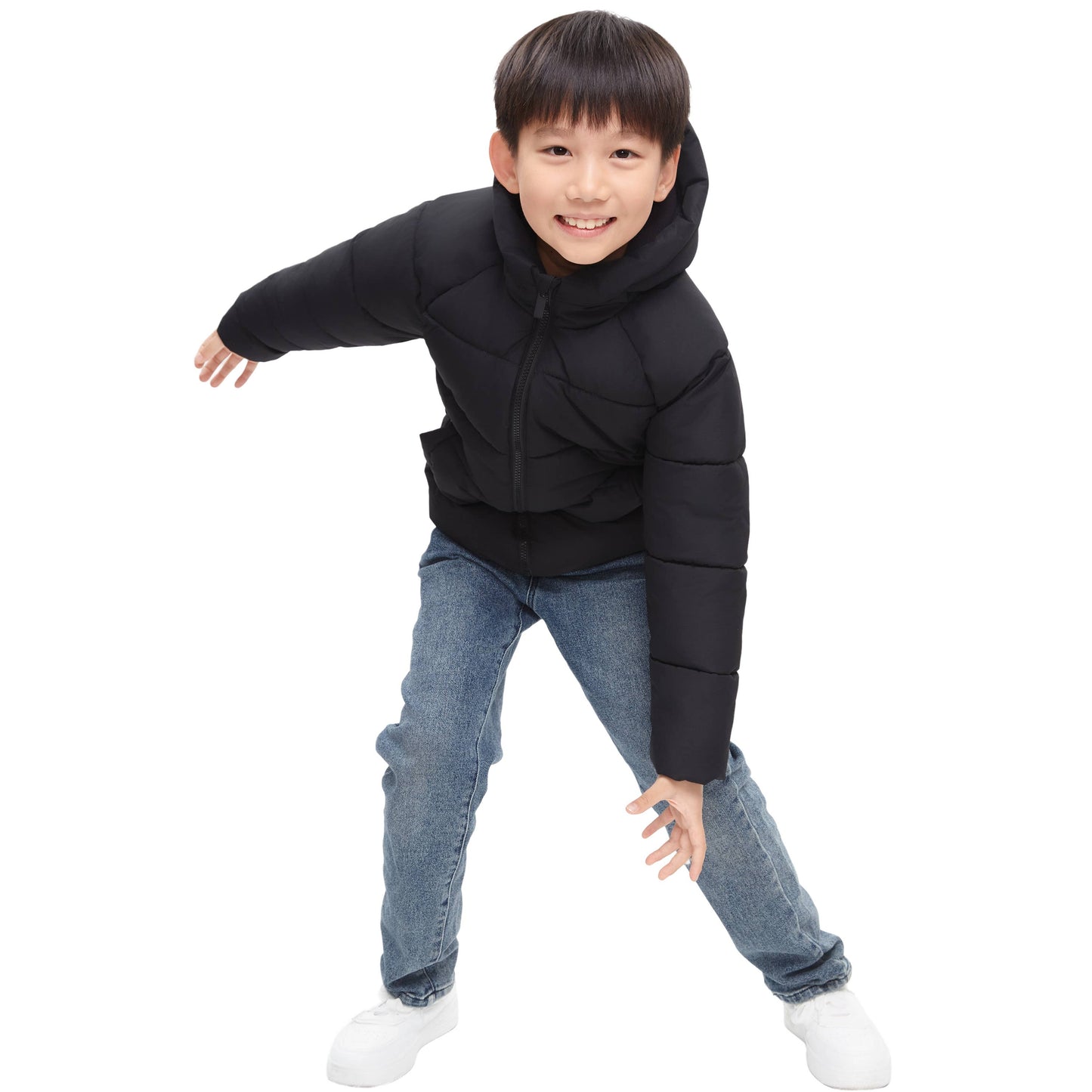 Boys' Ripstop Winter Coat Kids' Fleece Lined Jacket